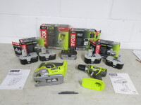 2 x Ryobi ONE + Tools to Include: 1 x 18v Jigsaw, Model CJS-180LM, 1 x 18v Compact Drill Driver, Model LCD1802M, 4 x 18v 1.7Ah Batteries, Model BPP-1817/2 & 1 x 18.0v Battery, Model BPL-1820.