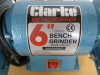 Clarke Metalworker 6" Bench Grinder, Model CBG 6RZ. - 2