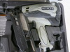 Hitachi Koki Cordless 65mm Gas Finish Nailer, Model NT65GB. Comes with Carry Case, 2 x Hitachi 3.6v 1.5Ah Li-ion Batteries, Model EBM315 & Hitachi 3.6v Charger UC 3SML. Comes with 1/2 Box of Nails. - 2