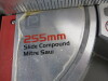 Performance 255mm Slide Compound Mitre Saw, Model FMTC255SMS, Appears unused. - 2