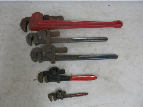 5 x Wrenches to Include: Record Leader No24, 2 x Record No18, Chatwin 10 & Size 6.