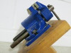 Small Record Workshop Vice on Wood Stand. - 3
