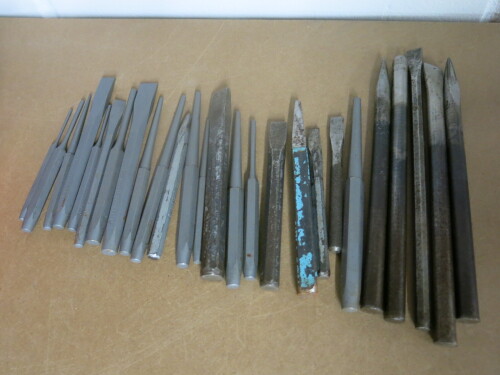 26 x Assorted Punches & Small Bolsters.