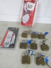 Lot Consisting of 8 x Abloy Padlocks with Key, Sterling 155mm Hasp & Staple and Twin Pack First Alert General Purpose Smoke Alarms.