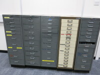 5 x Bisley Multi Draw Chest with Large Selection of Assorted Tools, Parts & Consumables As Pictured/Viewed).