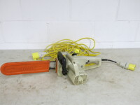 Stihl E14 Quickstop 110v Chainsaw with 110v Extension Lead.
