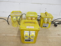 4 x 110v Twin Socket Transformers.