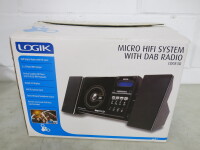 Logik Micro HiHi System with DAB Radio, Model LOGF3D in Original Box.