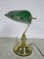 Carramaar Lighting Bankers Tough Light, Model CL026. NOTE: base requires repair.