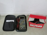 Screwfix M266 Handheld Digital Clamp Multimeter & Micronta 25-Range Folding Multitester.