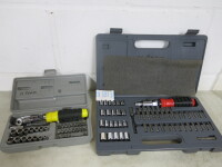 2 x Ratchet Screw Driver Sets in Carry Cases.