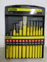 Stanley 12 Pc High Grade Chrome Vanadium Hole Punch Set.