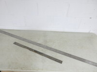 2 x Chesterman Rulers to Include: 1 x 72" Steel Ruler & 1 x 30" Steel Straight Edge.