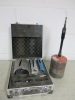 Case with 4 x Core Hole Cutters & Attachments.