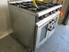 Viscount Catering MV M Line Plus Gas 6 Ring 2 Door Convection Cooking Range, Size H95 x W90 x D90cm. - 4