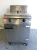 Falcon Dominator Gas Twin Tank Twin Basket Deep Fat Fryer, Size H109 x W60 x D80cm.