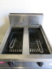 Falcon Dominator Gas Twin Tank Twin Basket Deep Fat Fryer, Size H109 x W60 x D80cm. - 3