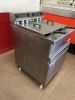 Olis Twin Basket Electric Single Phase Deep Fat Fryer, Size H100 x W60 x D70cm. Comes with 2 Baskets. - 2