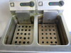 Parry Twin Tank Electric Deep Fat Fryer, Model AS411, Size H95 x W60 x D55.NOTE: requires baskets. - 5