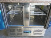 Polar Double Door Refrigerated Counter with Marble Top, Model CL108, Size H88 x W90 x D70cm. - 4