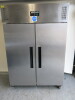 Apollo Double Door Upright Gastronorm Commercial Freezer, Model AGNFU2. Size H199 x W132 x D81cm. NOTE: 1 x door seal required.