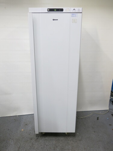 Gram Commercial Single Door Upright Freezer, On Castors, Model F-400LU, Size H177x W60 x D66cm.