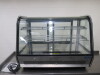 Polar Refrigerated Countertop Display Food Cabinet, Model CD230-02, S/N 7680011900149. Comes with 2 x Adjustable Stainless Steel Shelves & Instruction Manual.