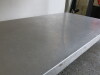 Stainless Steel Prep Table with Part Splash Back & Removable Shelf Under, Size H85 x W114 x D76cm. - 5