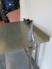 Stainless Steel Prep Table with Part Splash Back with Shelf Under & Vogue Can Opener, Size H85 x W88 x D60cm. - 6