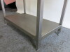 Stainless Steel Prep Table with Part Splash Back & Shelf Under, Size H75 x W90 x D50cm. - 4