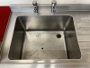 Stainless Steel Single Bowl Sink with Right Hand Drainer with Taps & Shelf Under, Size H85 x W120 x D60cm - 5