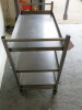 Mobile Cafeteria Stainless Steel Trolley with 3 Removable Stainless Steel Trays, Size H93 x W86 x D45cm. - 4