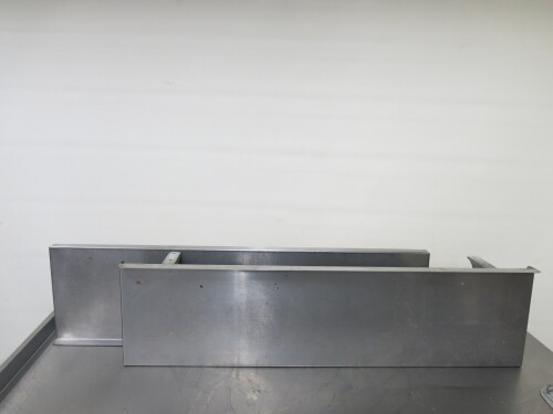 Pair of Stainless Steel Shelves with 2 Brackets, Size W115 x D30cm