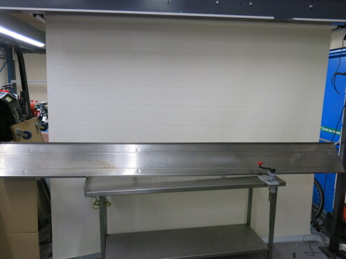 Stainless Steel Shelf with 4 Brackets, Size W300 x D30cm.