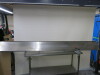 Stainless Steel Shelf with 4 Brackets, Size W300 x D30cm.