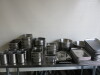 90 x Assorted Stainless Steel & Aluminium Trays, Bowls & Pots to Include: 4 x 33cm Mixing Bowls, 18 x 28cm Mixing Bowl, 2 x 20cm Bowls, 2 x 24cm Pots, 6 x 12cm Cutlery Pots, 21 x Gastro Norm Trays with 5 Lids in Assorted Sizes, 11 x 47cm Aluminium Trays, - 10