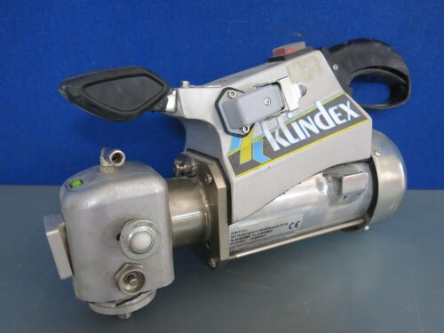 Klindex Water Fire Levigatrice Hand Grinding & Polishing Machine, S/N 31332. NOTE: require head cable & wheel.