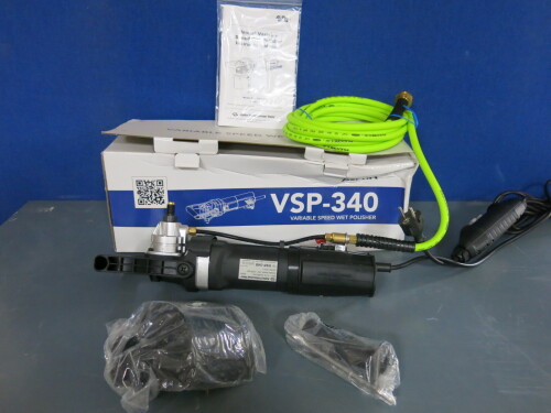 Boxed/New Alpha Variable Speed Wet Polisher, Model VSP-340.