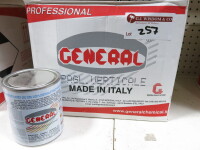 12 x 1 Lt Tins of General Paglierino Vertcale High Capacity Adhesive for Marble, Stone & Terrazzo.