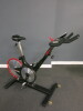 Keiser M3 Indoor Spin Bike. NOTE: trip reader/display unable to power up and spin wheel grinding, requires attention/repair. - 4