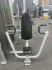 Precor Chest Press Weight Station, Max Lift 109kg. NOTE: cable snapped, requires replacement/repair. - 3