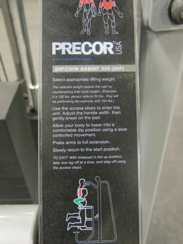 Precor USA Cable Crossover with Additional Dip/Chin Assist 320 ...