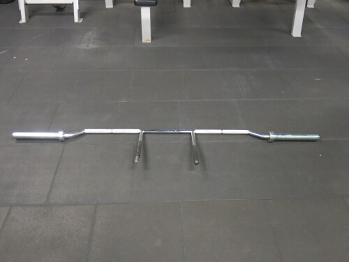 Jordan 21kg Safety Squat Bar with Pair of End Clips.