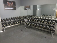 Set of 40 x Ziva Dumbbell Weights to Include Pairs 2.5kg - 50kg on 2 x Racks.