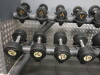 Set of 40 x Ziva Dumbbell Weights to Include Pairs 2.5kg - 50kg on 2 x Racks. - 4