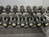 Set of 40 x Ziva Dumbbell Weights to Include Pairs 2.5kg - 50kg on 2 x Racks. - 5