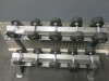 Set of 10 x Energie Fitness Dumbbells to Include Pairs of: 2.5/5/7.5/10/12.5kg on Rack. - 2