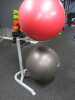 2 x TKO Fitness Balls Sizes 75 x 65cm on 2 Tier Stand. - 2