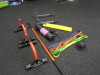 Assortment of Gym Equipment to Include: 2 x Mirafit Press Up Handles, Stick Mobility Movement Stick, Sportstech Wall Mount Dip Bar, Yoga Mat in Bag, 2 x Skipping Ropes, Core Roller & 4 x Resistance Exercise Bands (As Pictured/Viewed). - 2