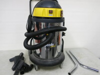 IPC Play Steel 440m Stainless Steel Industrial Wet & Dry Hoover with Hose & Attachments. As New/Unused - Ex-Display